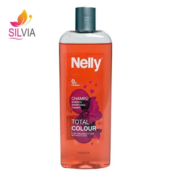 شامپو مناسب موهای رنگ شده انگور و ارکیده نلی شامپو مناسب موهای رنگ شده انگور و ارکیده نلی