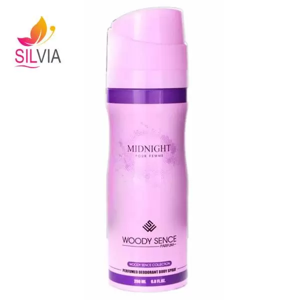 اسپری خوشبو کننده بدن زنانه وودی سنس مدل MIDNIGHT حجم ۲۰۰ میلی لیتر