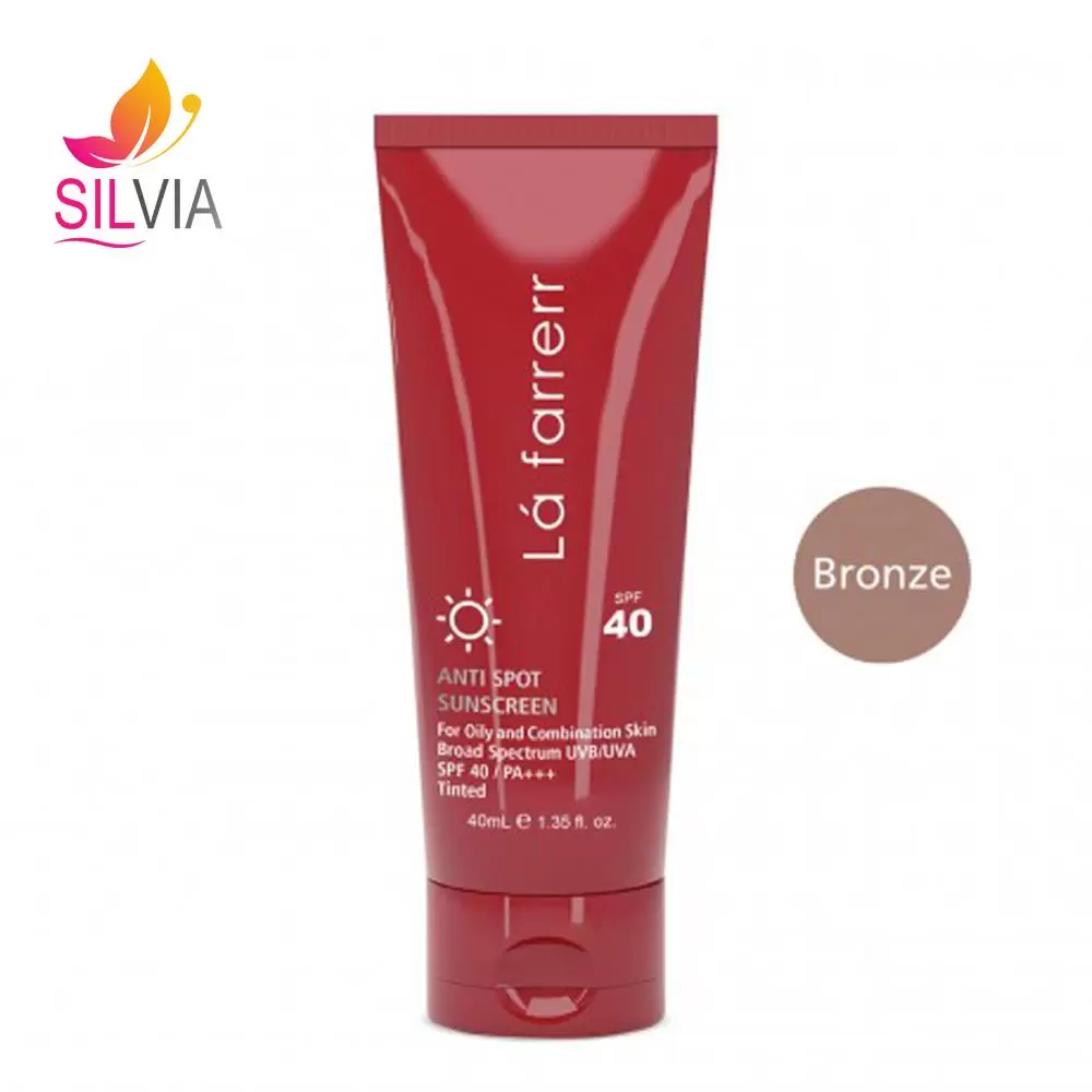 ضد آفتاب و ضد لک رنگی چرب و مستعد آکنه SPF40 لافارر
